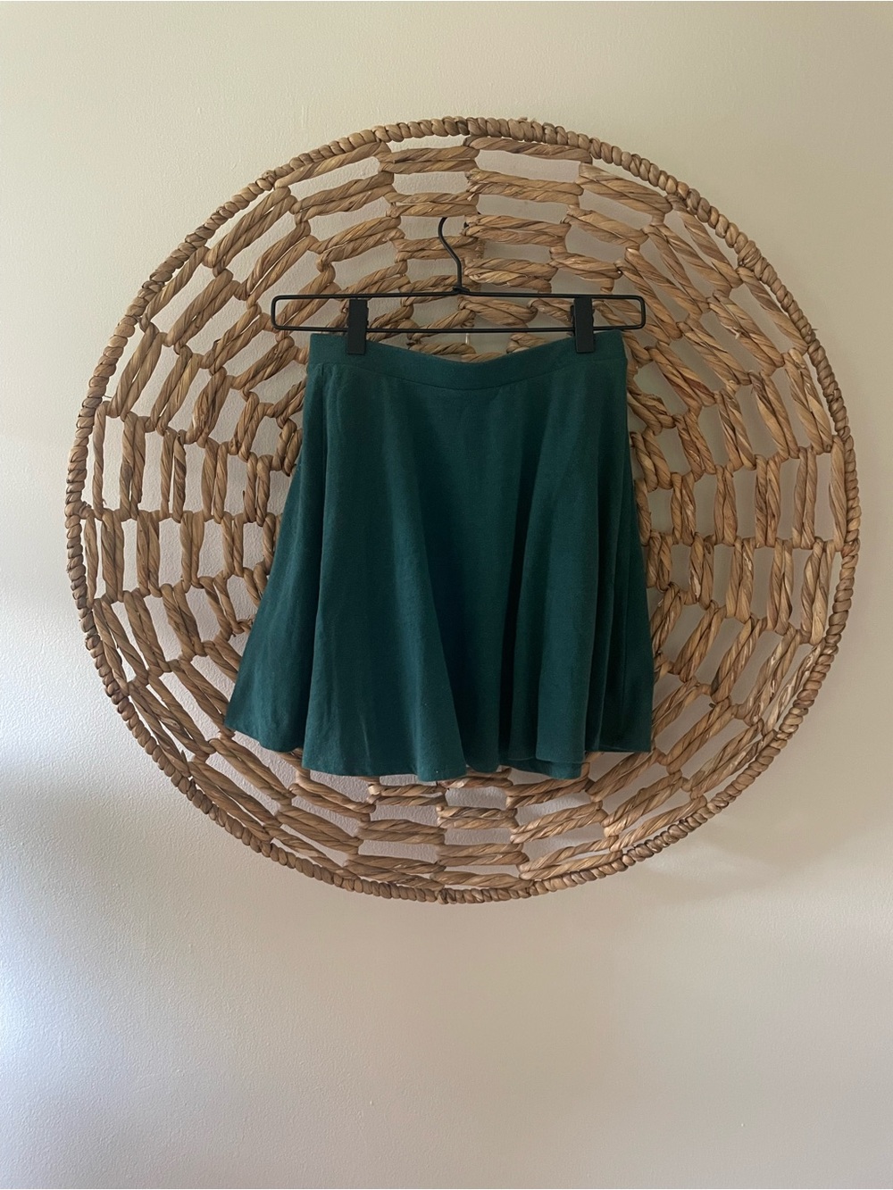 Forever 21 Teal Green Circle Skater Skirt